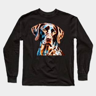 Soulful Impressionist German Shorthaired Pointer Long Sleeve T-Shirt